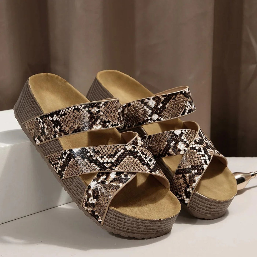 Amelia | Orthopedic Leather Strap Sandals